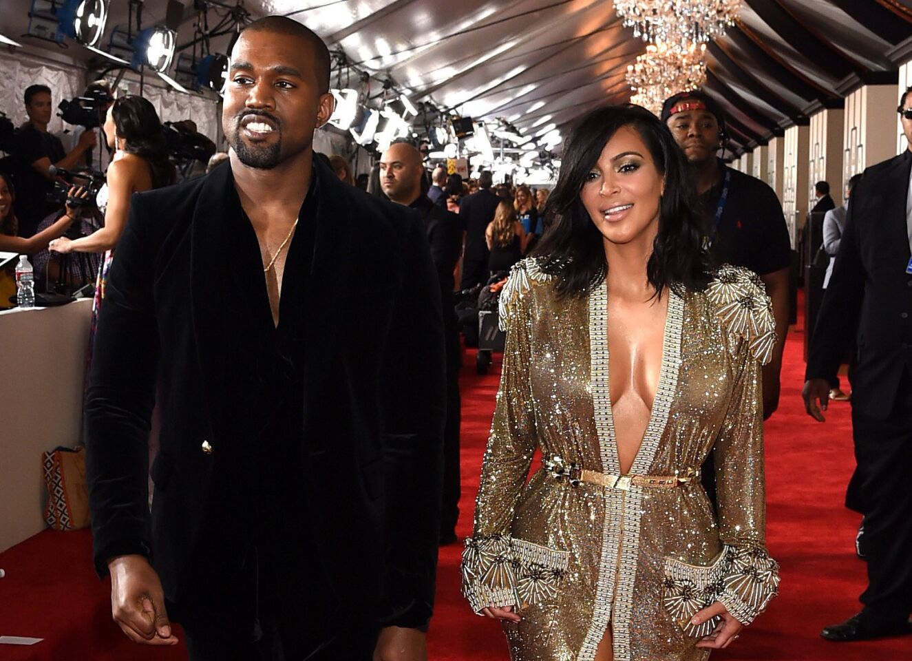 Kanye West, who attended with Kim Kardashian, was interviewed by Ryan Seacrest on the Grammys red carpet before the show. Referencing West's varied projects, the host said, "Attention deficit disorder is a good thing." Kanye's reply? "It's also called ... thinking."