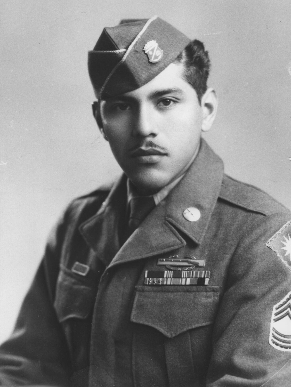 Rudy Estrada Jr. during the Korean War