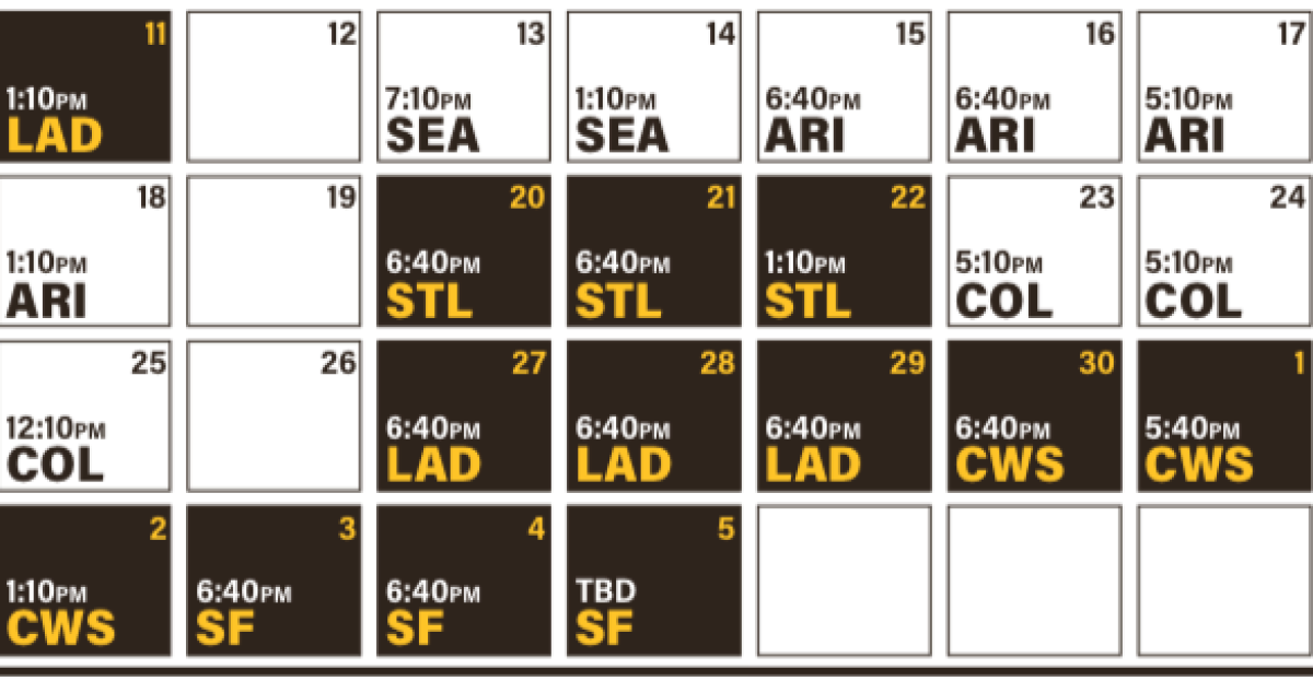 San Diego Padres Release 2016 Schedule – NBC 7 San Diego