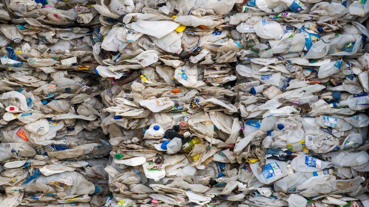 Plastic waste in Port Klang, Malaysia, before being shipped back to the country of origin, Australia.