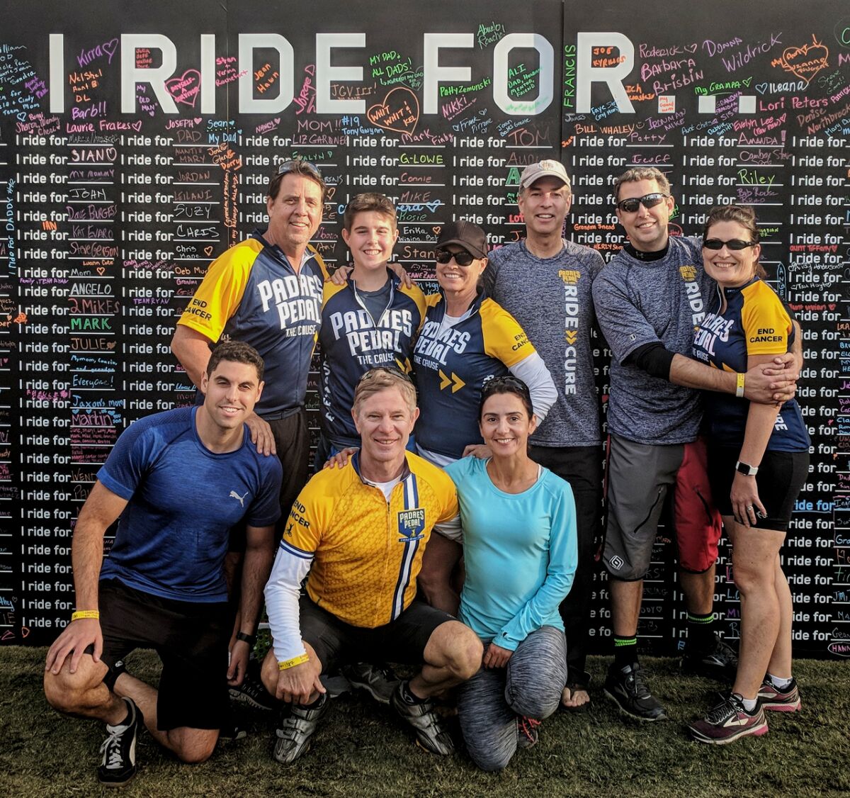 Padres Pedal the Cure team Resilients.