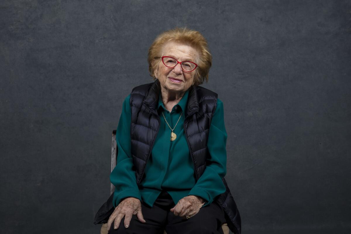 Dr. Ruth Westheimer, from the documentary, "Ask Dr. Ruth," photographed at the 2019 Sundance Film Festival.
