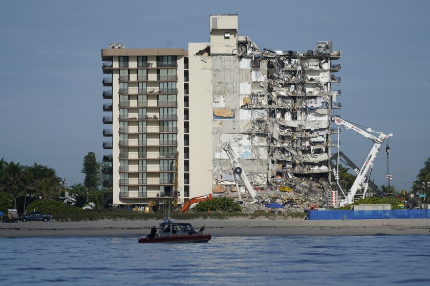 Collapsed condo tower