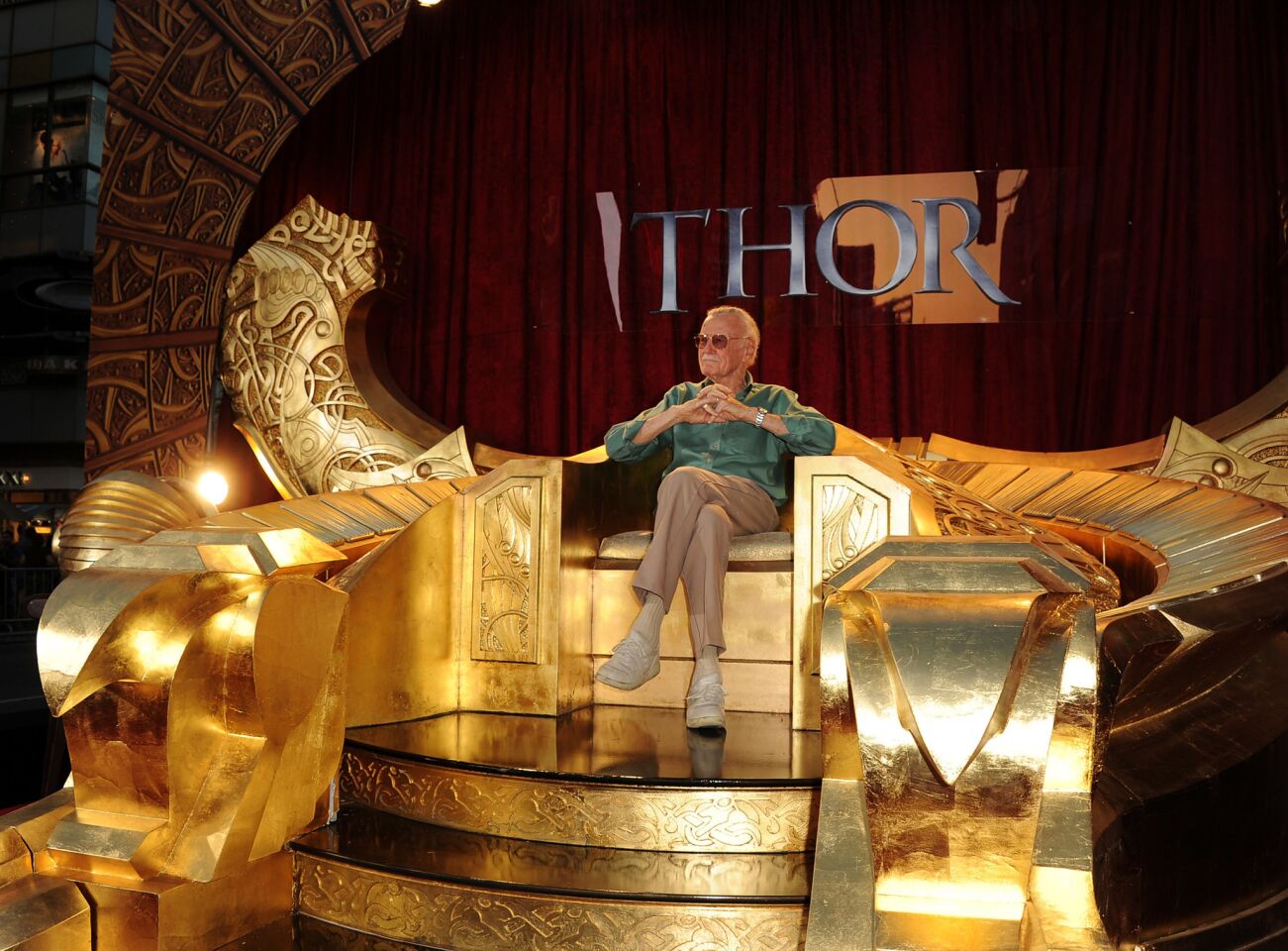 Stan Lee arives at the premiere of Paramount Pictures' and Marvel's "Thor" at the El Capitan Theatre in 2011.
