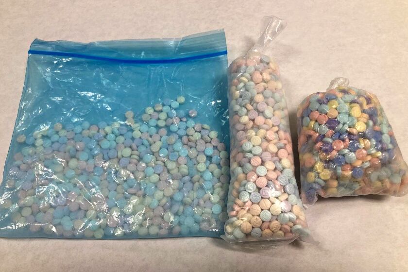 On September 24, 2022, investigators from the Pasadena Police Department's Major Narcotics/Special Investigations Section seized approximately 328,000 fentanyl pills, 2 kilos of cocaine, and a ghost gun as a result of an ongoing narcotics investigation. Within the seized contraband, investigators located several packages of candy-colored fentanyl pills. This candy-colored fentanyl, dubbed "rainbow fentanyl" in the media, appears to be a new method used by drug cartels to sell highly addictive and potentially deadly fentanyl to children and young people.