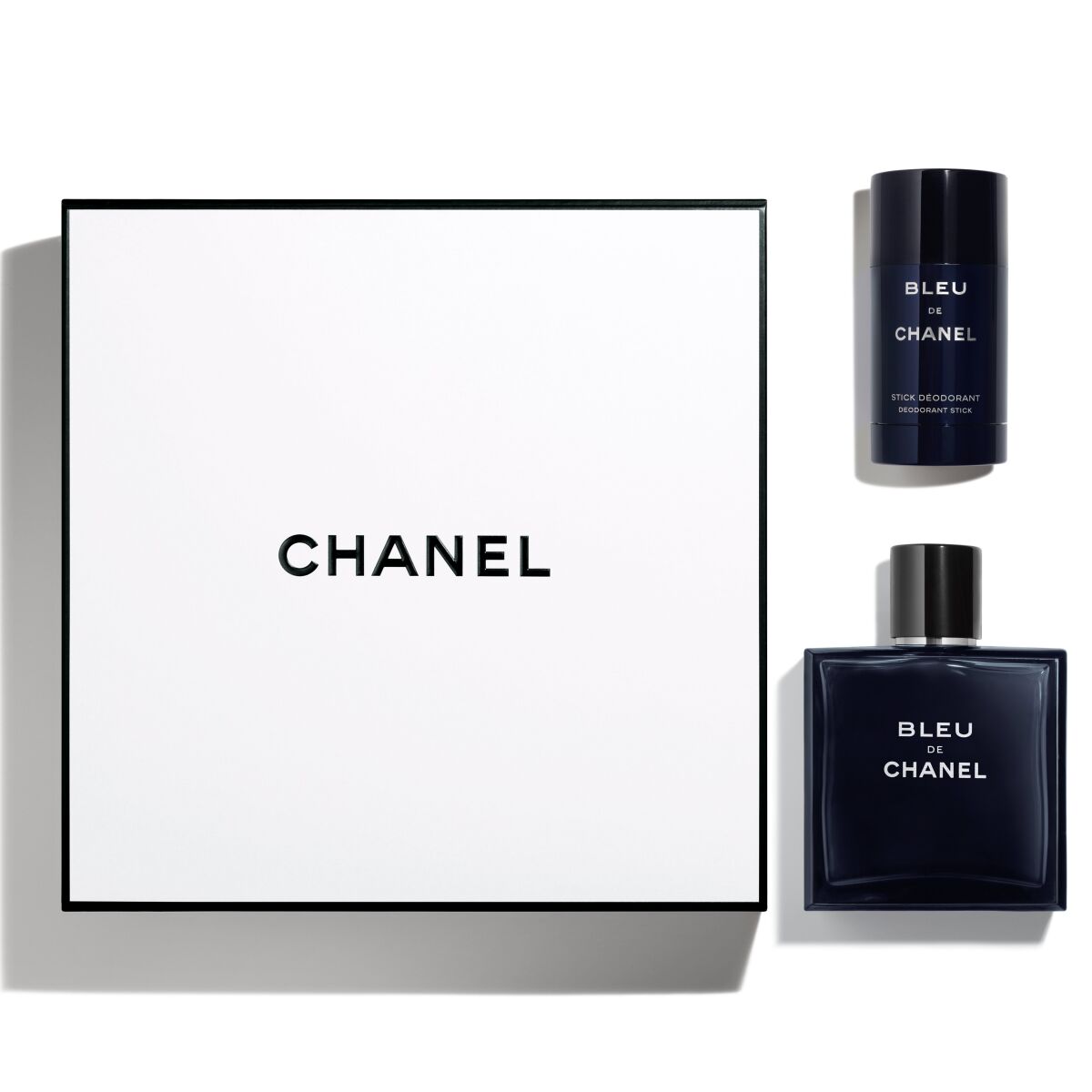 Chanel's Bleu de Chanel fragrance and deodorant stick set