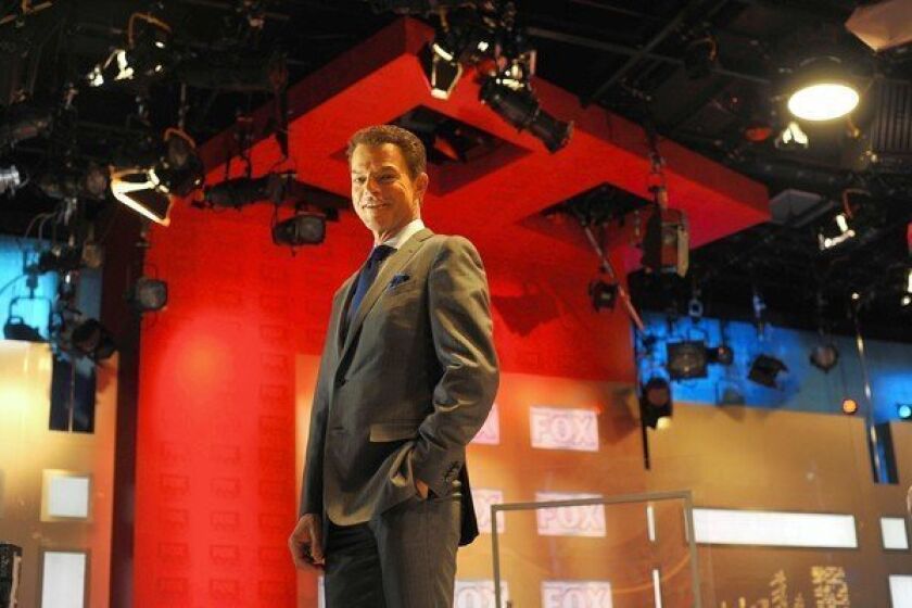 "Fox Report" host Shepard Smith in his studio at Fox News in Manhattan, NY.