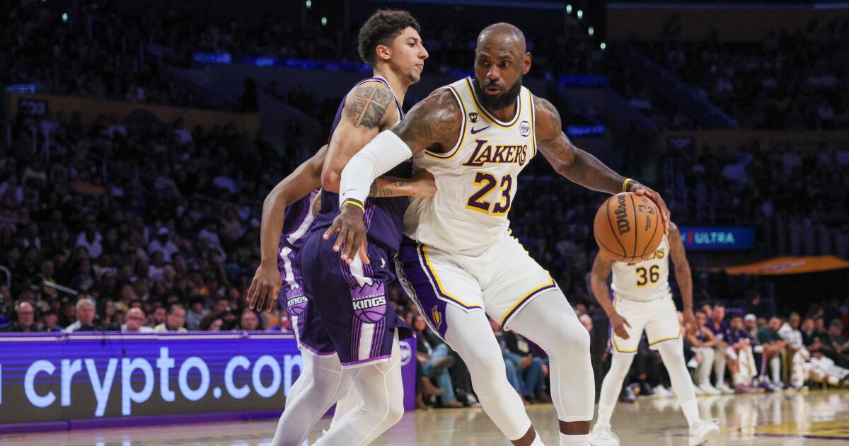 Luka Doncic e LeBron James levaram o Lakers à vitória sobre o Kings