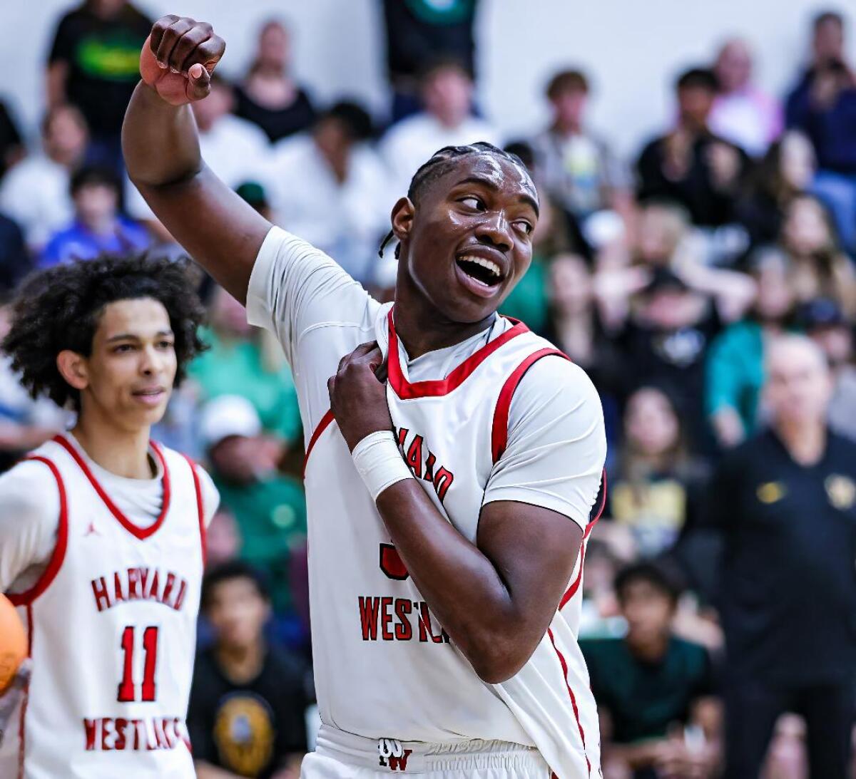 Dominique Bentho is each smiles aft Harvard-Westlake semifinal triumph complete St. Joseph. 