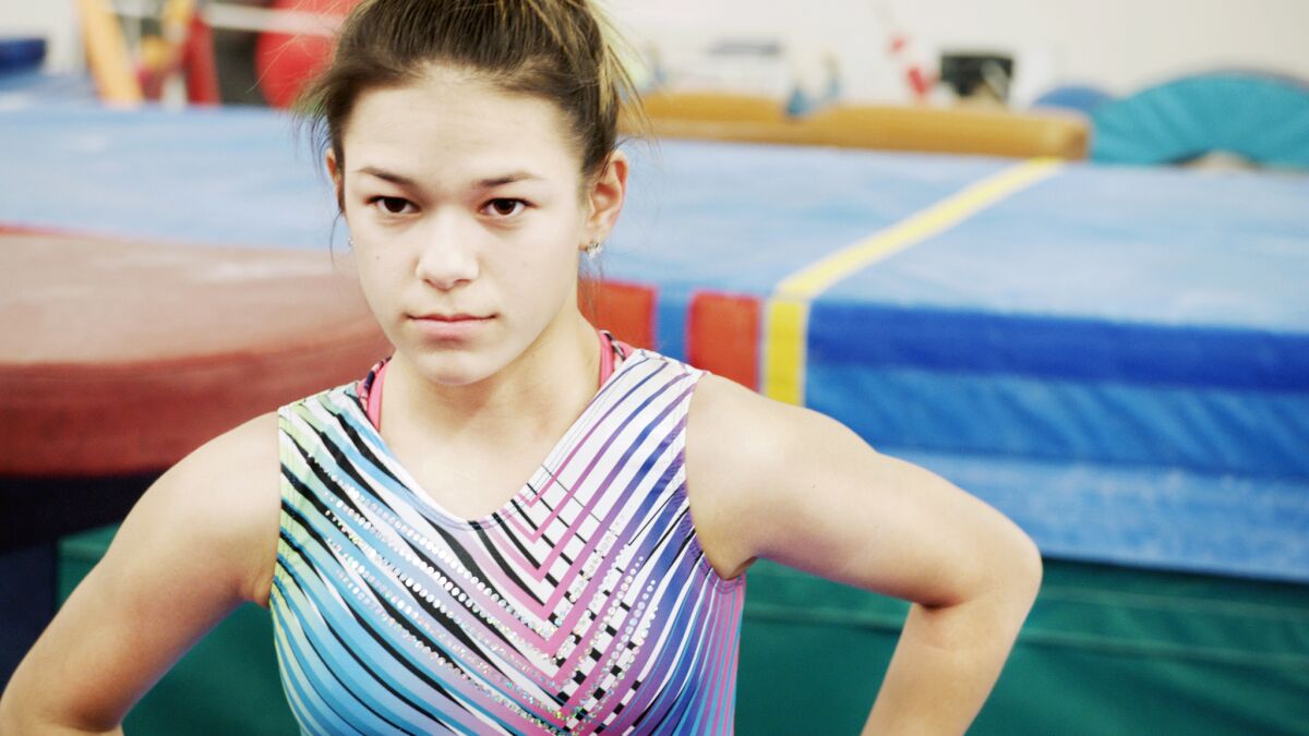 Chelsea Zerfas in a scene from “At the Heart of Gold: Inside the USA Gymnastics Scandal.”