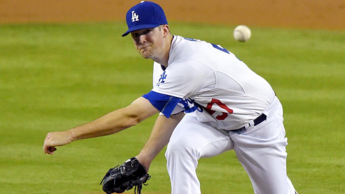 Dodgers starter Alex Wood gave up only five hits and two runs in seven innings against the Padres on Friday night.