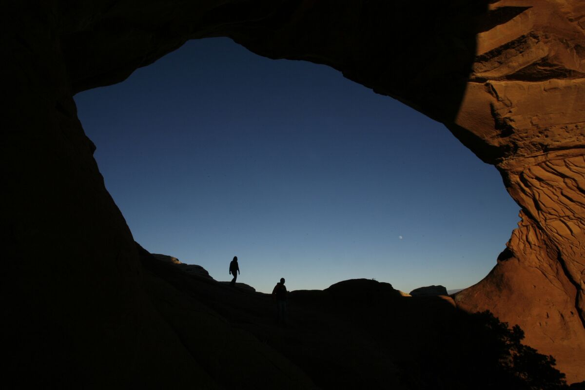 In Utah's Arches National Park, the North Window and its neighbor, South Window, are also known as The Spectacles.
