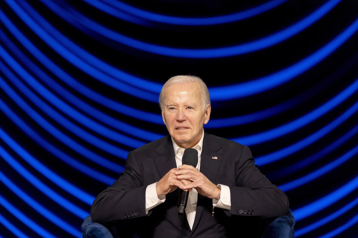 El presidente Joe Biden en un evento de campaña en Los Ángeles el 15 de junio del 2024.