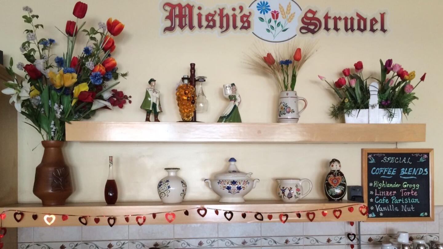 Mishi's Strudel downtown.