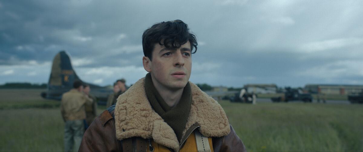 Anthony Boyle as Maj. Harry Crosby, a navigator, in "Masters of the Air."