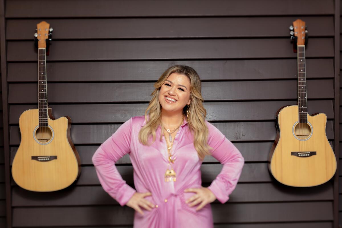 Kelly Clarkson on the set of her daytime talk show, "The Kelly Clarkson Show." 