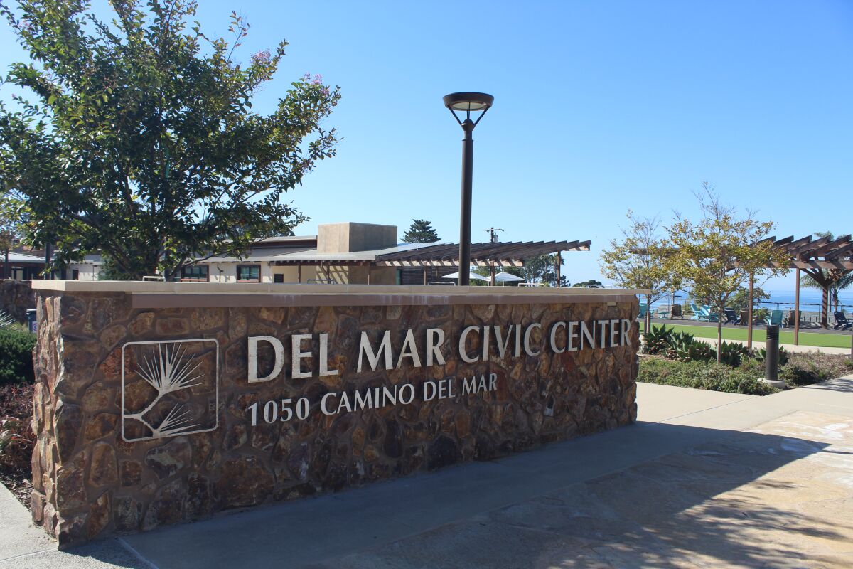 The Del Mar Civic Center.