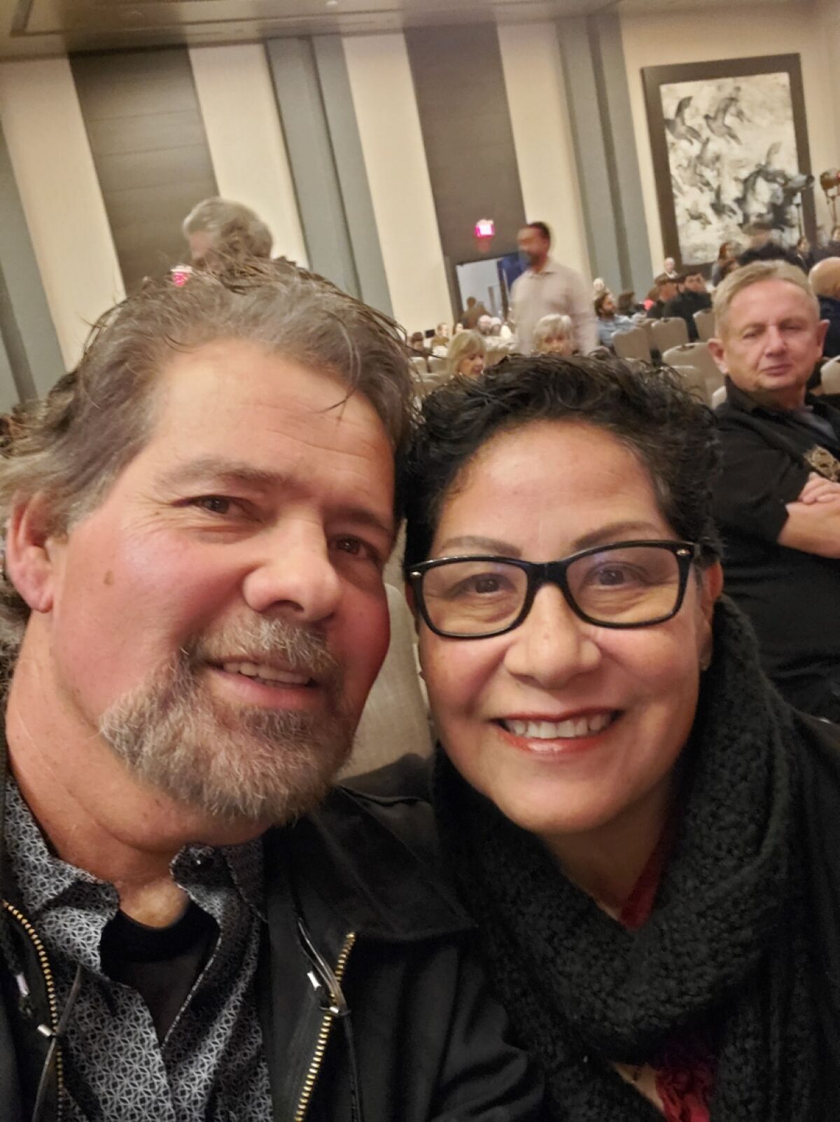 Sara Lopez, pictured here with her husband Oscar, is retiring from BRES as its Building Site Supervisor.