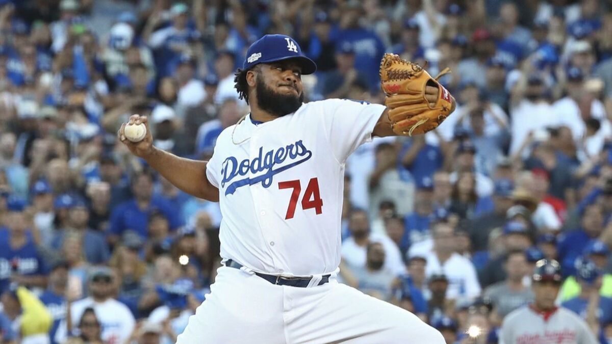 Kenley Jansen made 71 appearances last season, earning a career-best 47 saves and finishing with a 1.83 earned-run average.