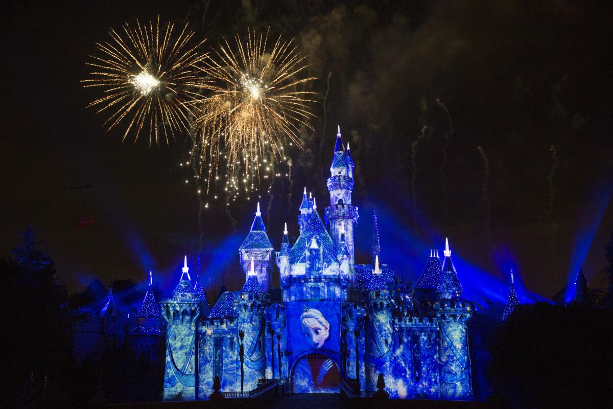 In celebration of Disneyland's 60th anniversary, the theme park launched its "Disneyland Forever" fireworks show in May. The celebration ends Sept. 5, 2016.