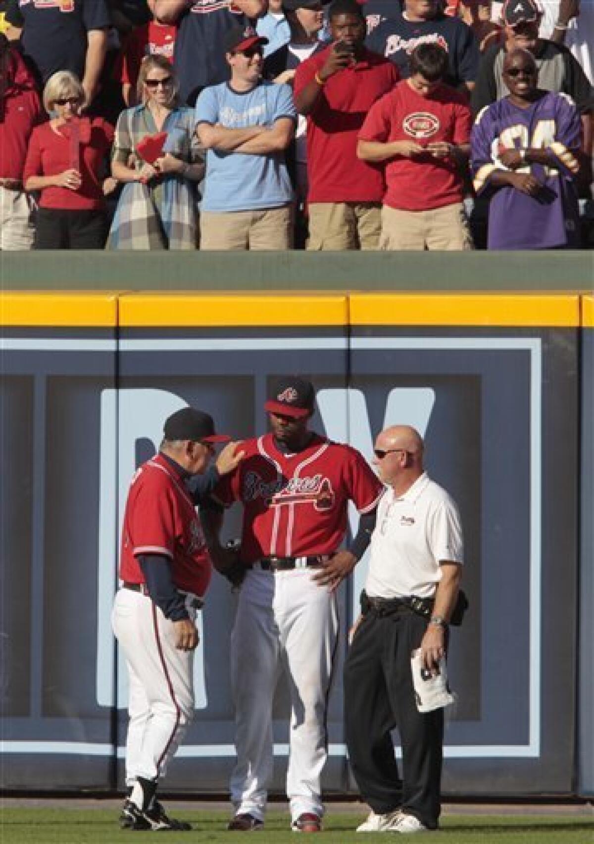 Braves bench 2B Brooks Conrad after 3-error game - The San Diego