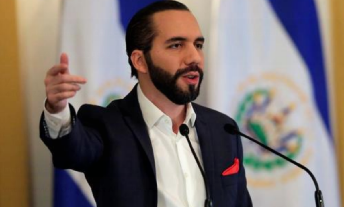 El presidente de El Salvador, Nayib Bukele, habla durante una conferencia. (EFE/Rodrigo Sura/Archivo)