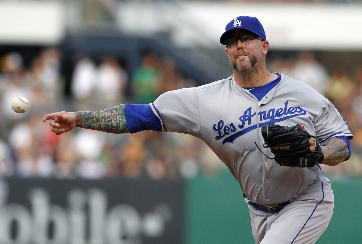 The Dodgers optioned pitcher Peter Moylan to triple-A affiliate Albuquerque on Saturday.