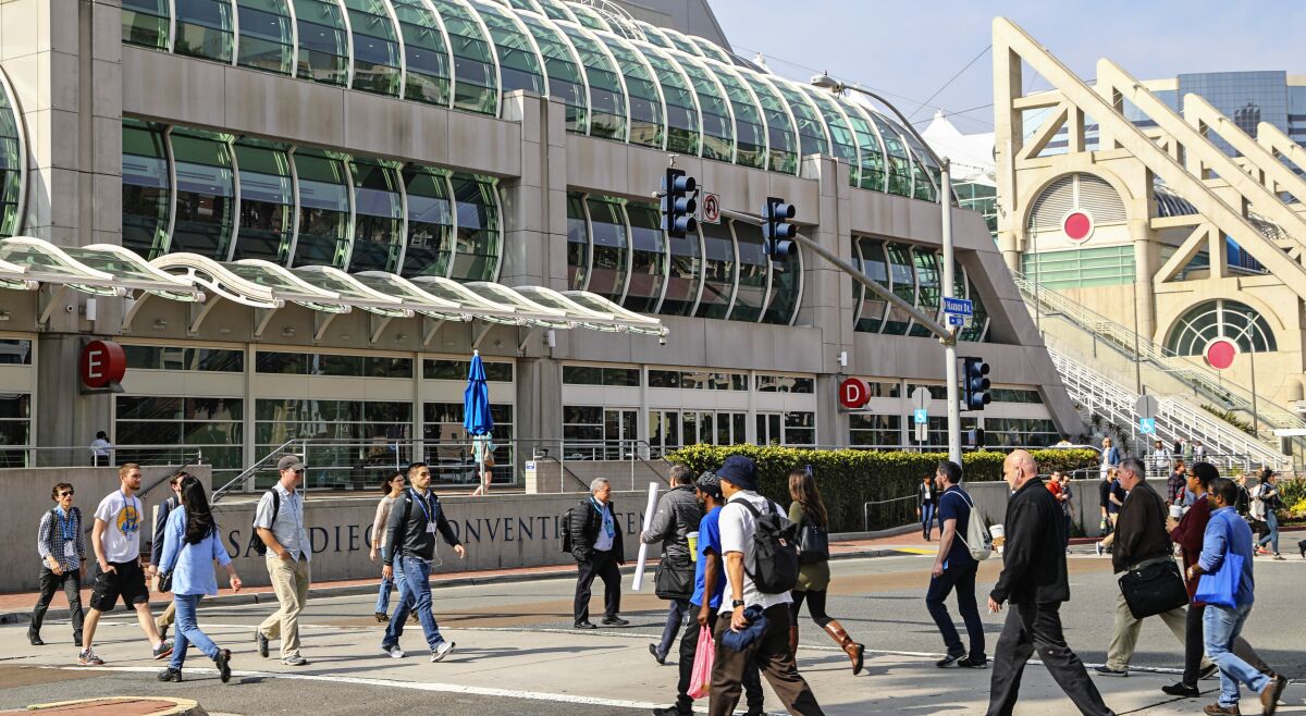 San Diego's bayfront convention center.
