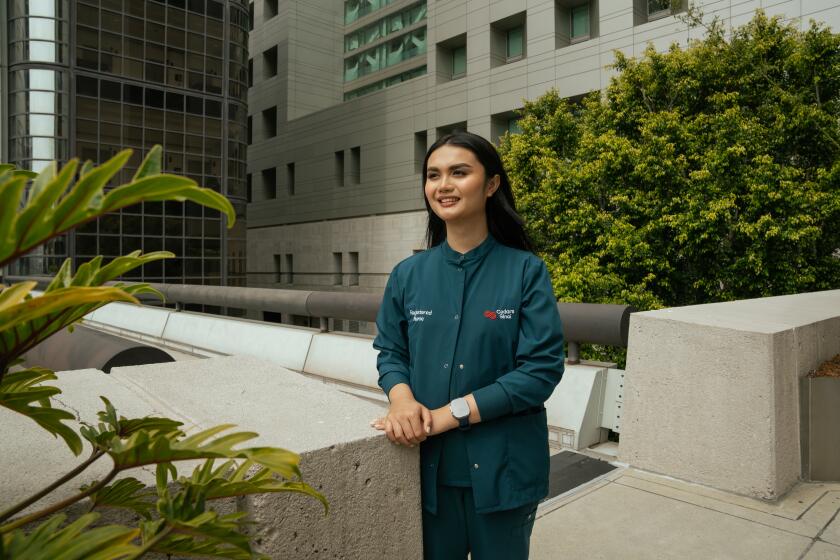 Nico Olalia is a trangender and Filipina nurse at Cedars-Sinai.