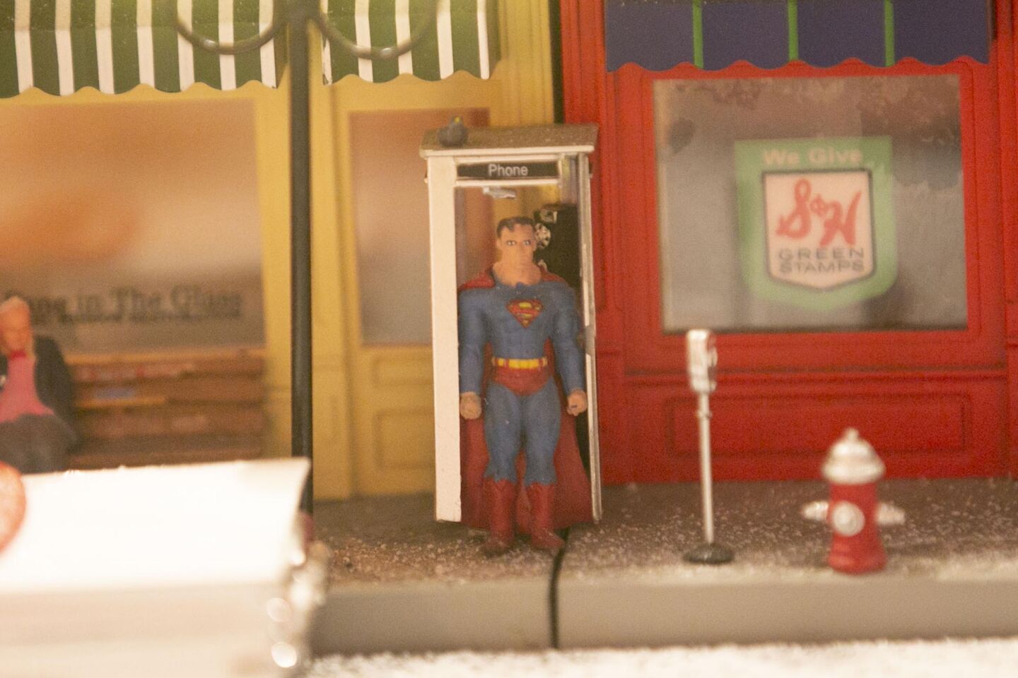 David Lizerbram and his wife Mana Monzavi took over the Old Town Model Railroad Depot, which was in danger of closing. The extensive train layout and its detailed and sometimes humorous dioramas was photographed on Friday, Dec. 13, 2019, at its Old Town, San Diego location. Superman!