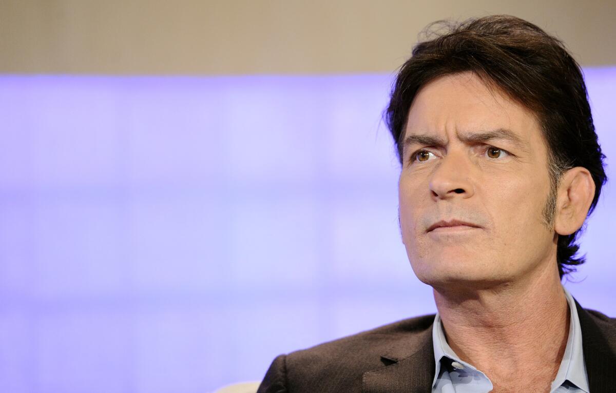 Charlie Sheen on the "Today" show in 2011.