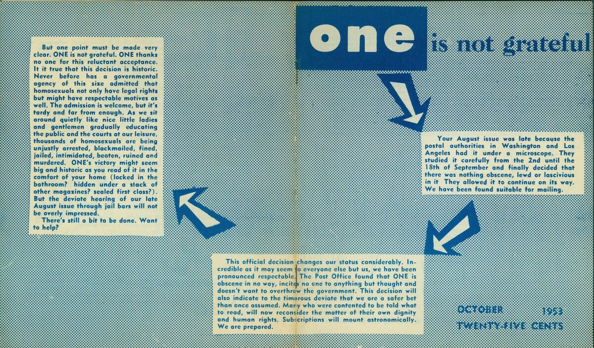 One magazine cover, Volume 1, No. 10, October 1953