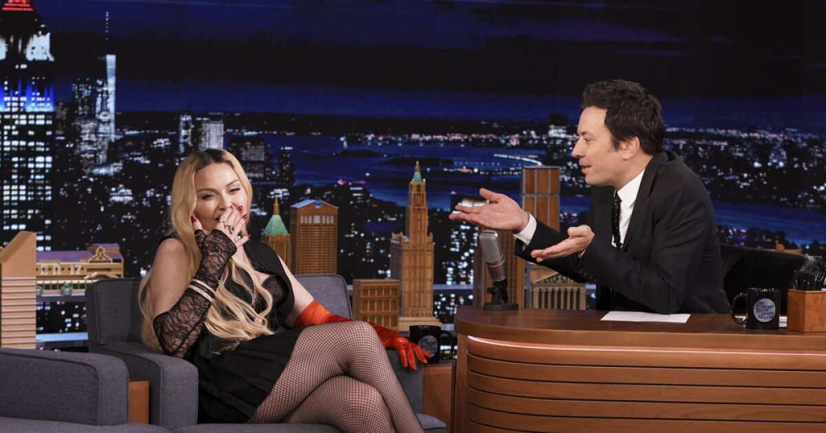 Madonna makes Jimmy Fallon very nervous on ‘Tonight Show’ – Los Angeles Times