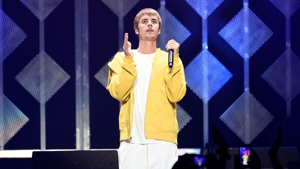 Justin Bieber performs this month at KIIS-FM's Jingle Ball concert in Los Angeles.