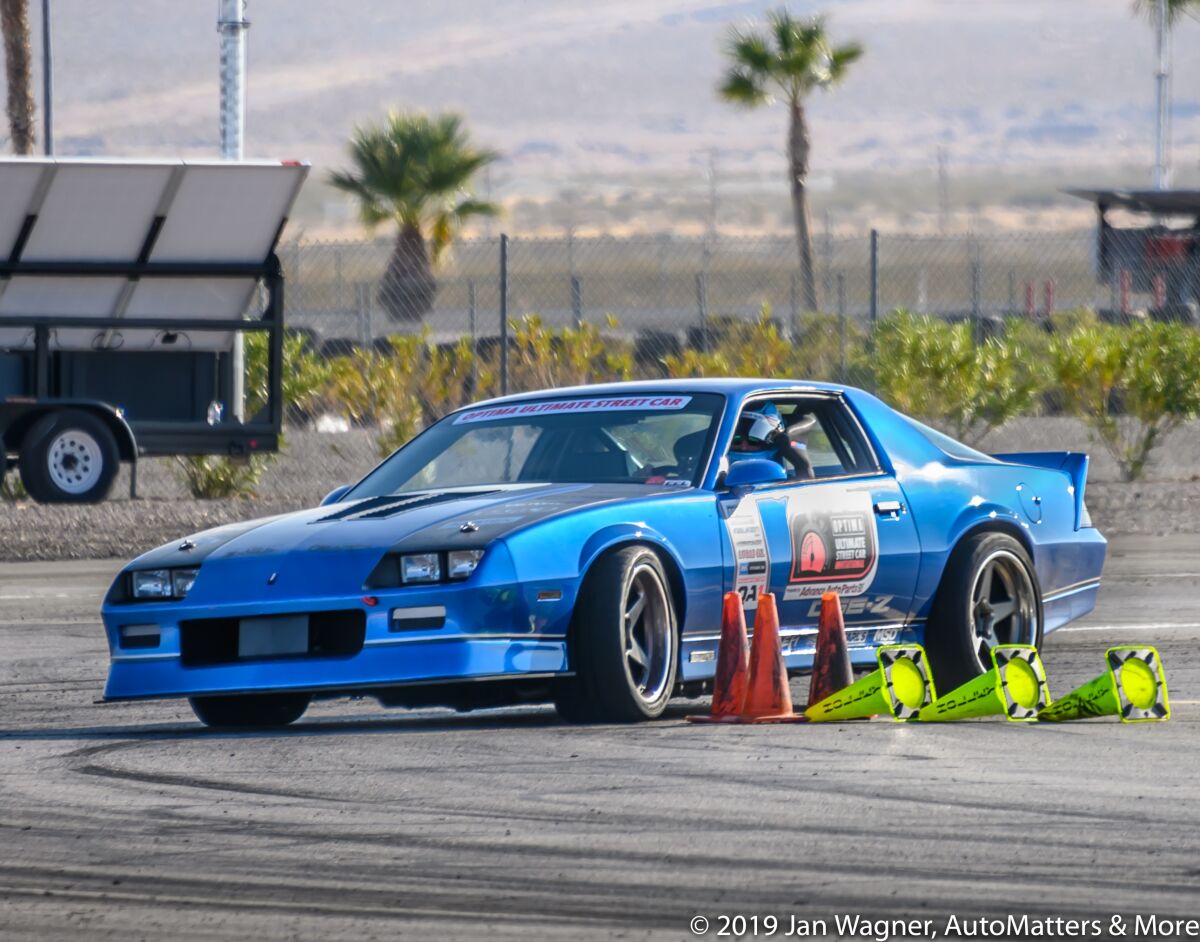 Autocrossing at the 2019 Optima Ultimate Street Car Invitational