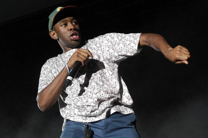 Tyler, the Creator performs at the Odd Future Carnival.