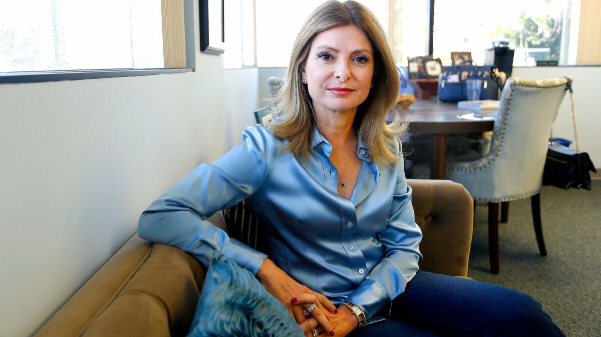 WOODLAND HILLS, CA.,OCTOBER 13, 2017--Profile of attorney Lisa Bloom, daughter of attorney Gloria Allred. Bloom has made a name for herself by defending women who claim to have been sexually harassed by men and recently helped take down Bill O'Reilly. Last week, however, she announced she was repping Harvey Weinstein, who has been accused of sexually harassing women in Hollywood for decades. (kirk McKoy /Los Angels Times)