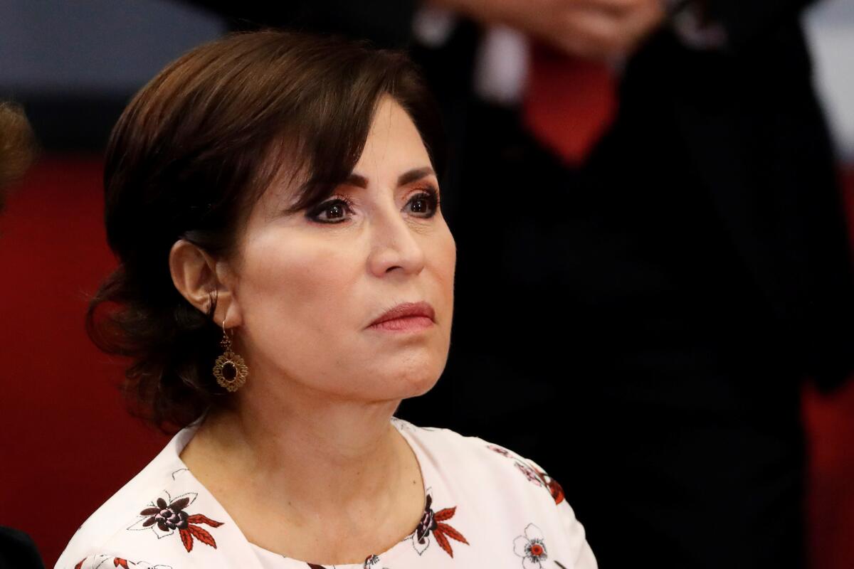 Exministra mexicana Rosario Robles, secretaria de Desarrollo en el Gobierno de Enrique Peña Nieto (2012-2018).