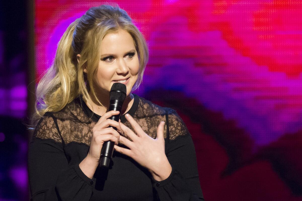 Amy Schumer's new film "Trainwreck," which was directed by Judd Apatow, premiered at SXSW on Sunday.