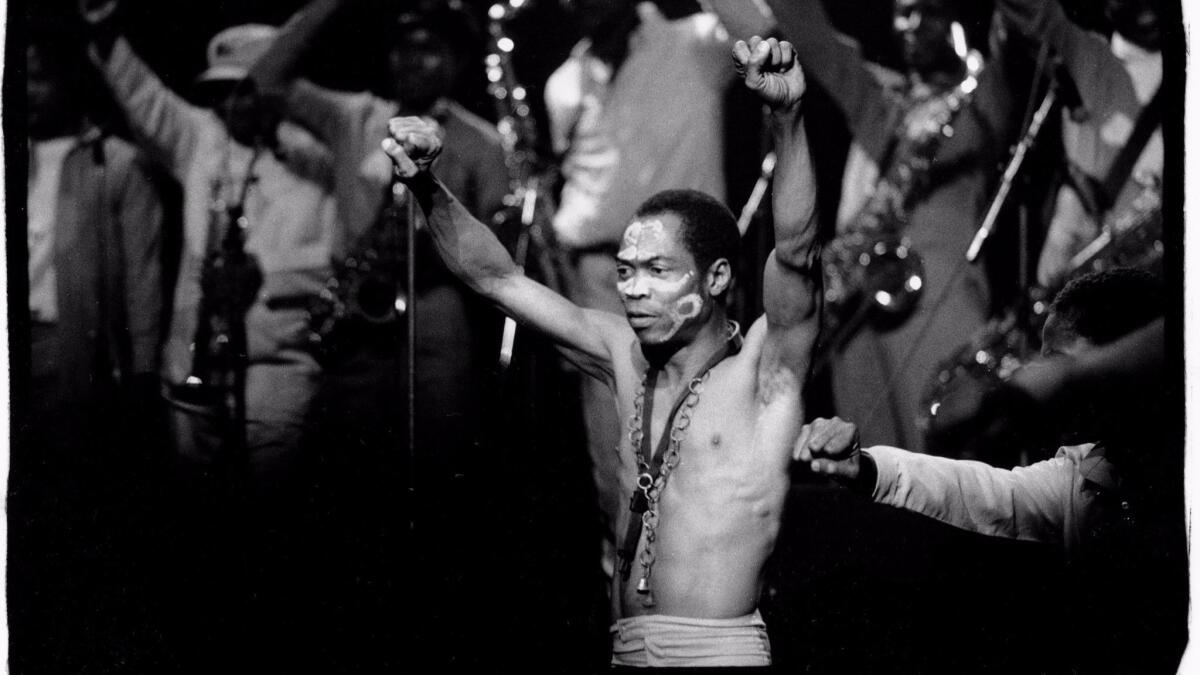 Fela Kuti, circa 1980.