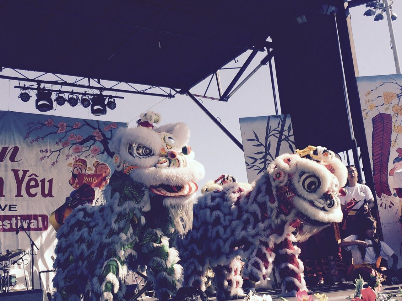 Lion dancers at the San Diego Tet Festival 2016.