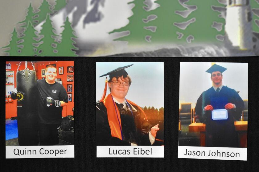 Three of the nine people killed by a gunman at Umpqua Community College in Roseburg, Ore.