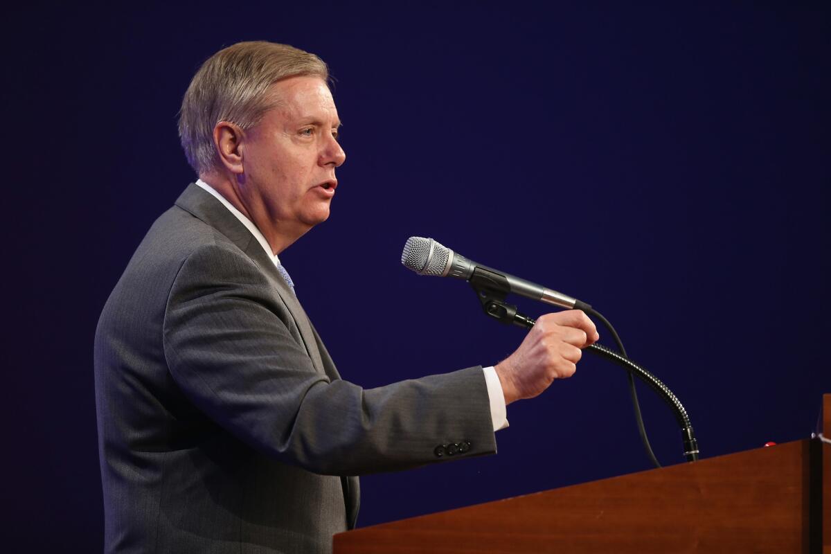 El senador republicano Lindsey Graham.