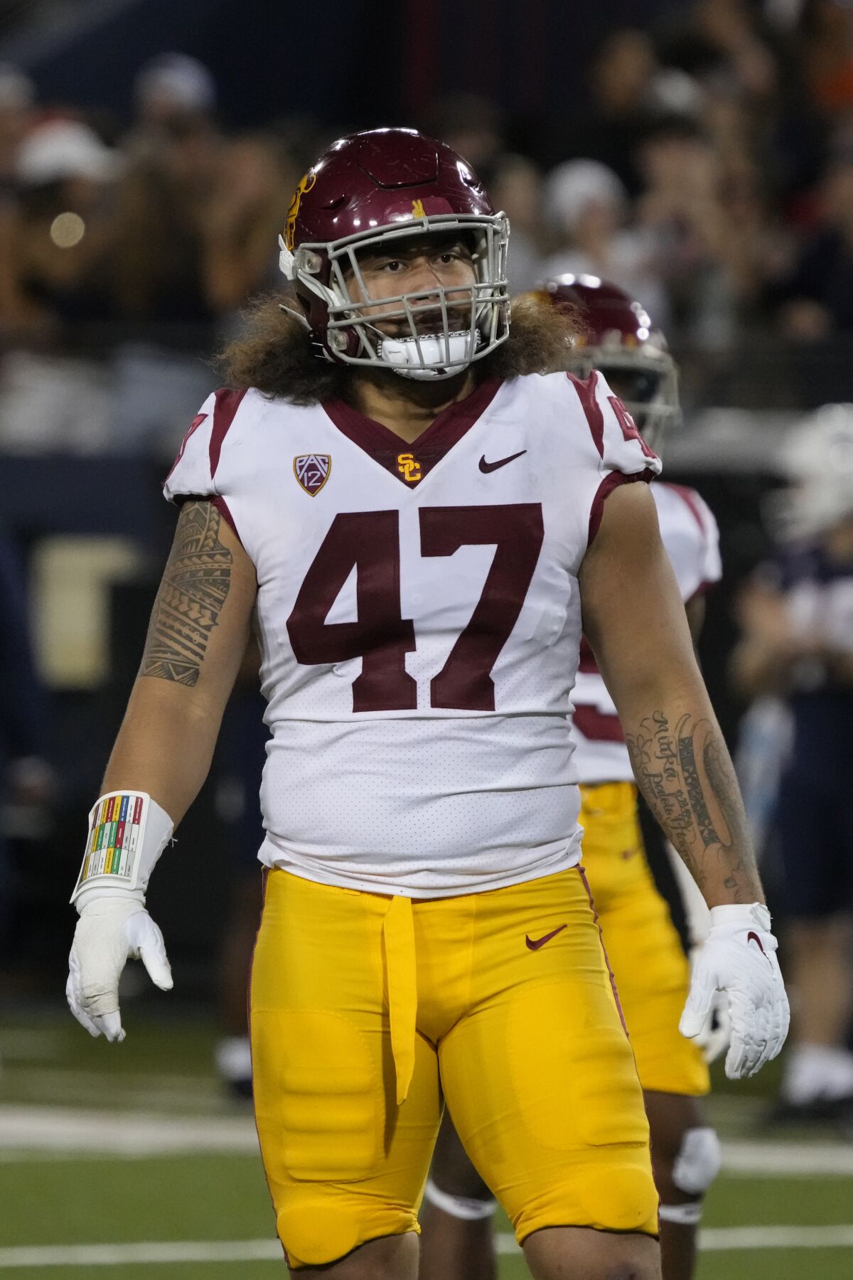USC defensive lineman Stanley Ta'ufo'ou in the first half against Arizona.