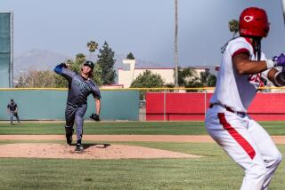 It was pitcher Striker Pence of Corona Santiago facing off against Corona's Anthony Murphy and vice versa. 
