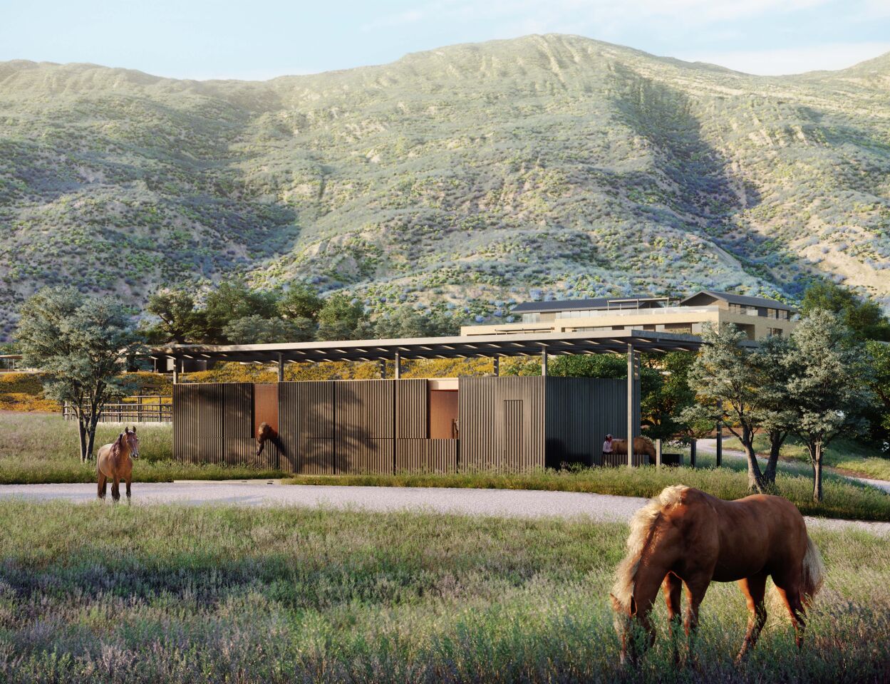 Rendering of the barn.