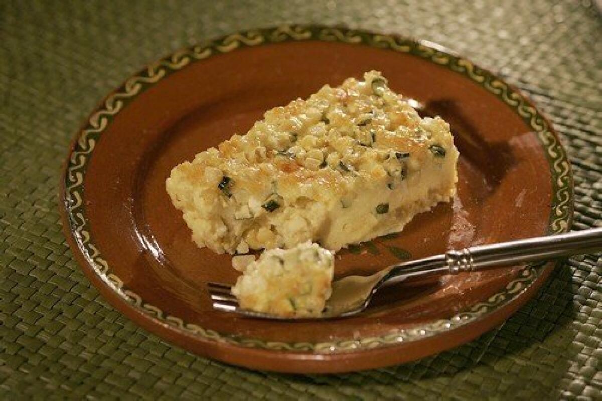 The recipe for this corn pudding is from the book "Doña Tomás" by Thomas Schnetz and Dona Savitsky.