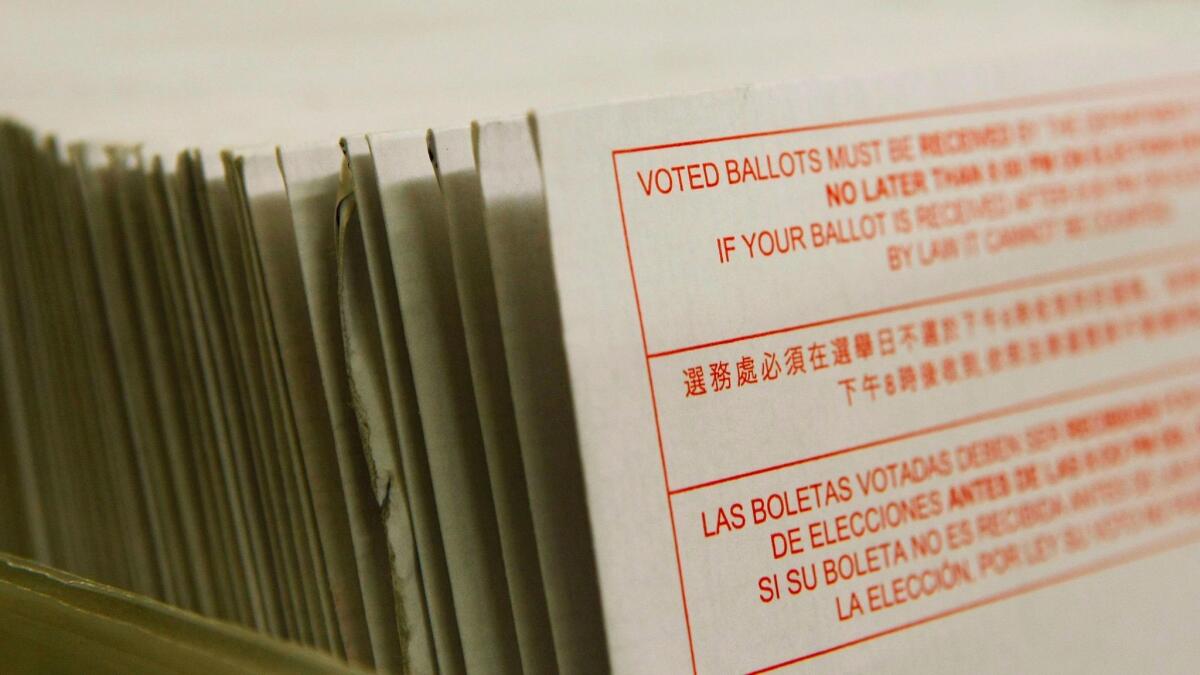 Vote-by-mail ballots