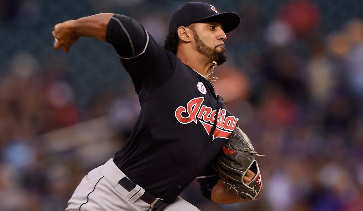Cleveland Indians pitcher Danny Salazar delivers a pitch against the Minnesota Twins during the first inning Friday.
