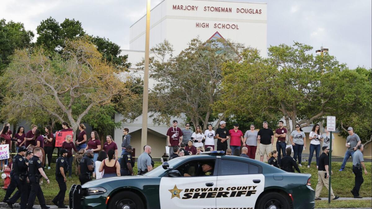 Marjory Stoneman Douglas High School in Parkland, Fla. in February 2018.